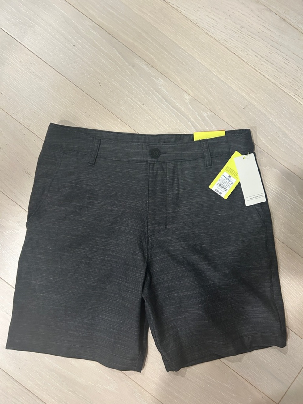 Mens Golf Shorts Size 32 Grey Performance Stretch Quick Dry Lightweight NWT